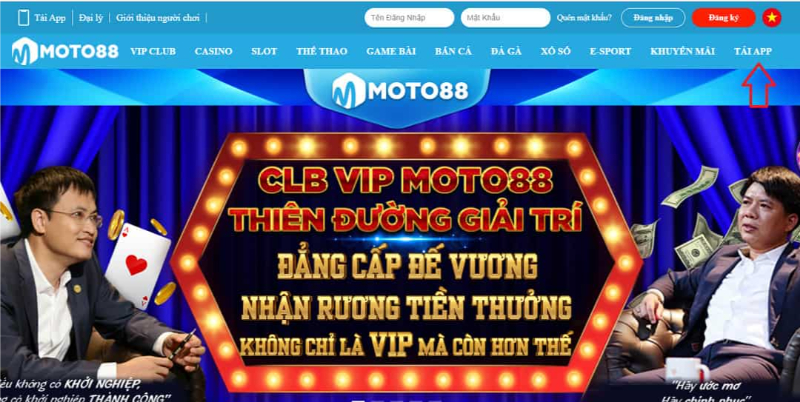 Trang chủ 39 Nhà cái Moto88